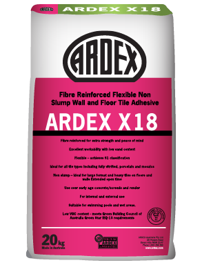 ARDEX X 18 Cement-based wall and floor tile adhesive