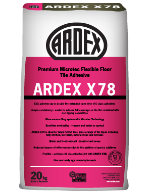 ARDEX X 78 flexible floor tile adhesive